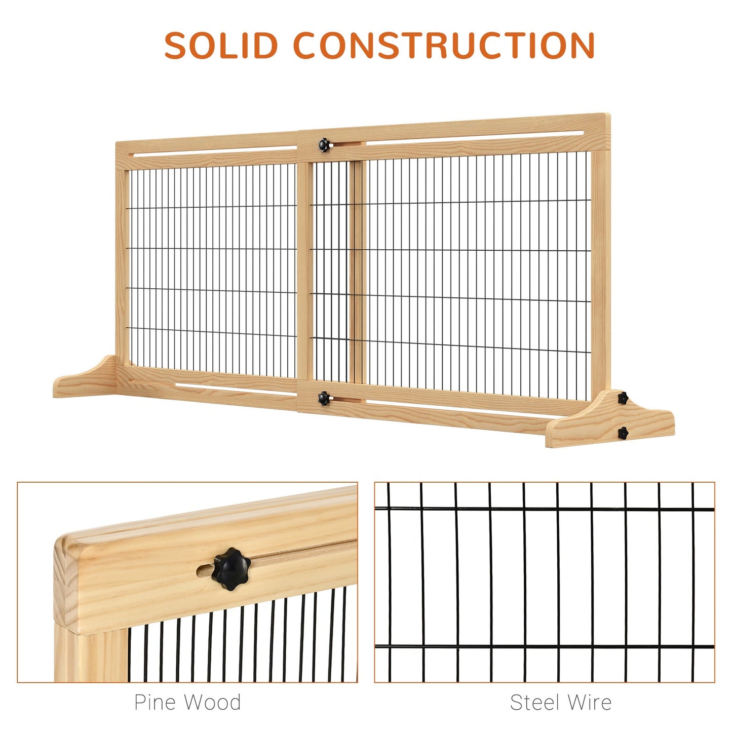 PawHut Freestanding Dog Gate