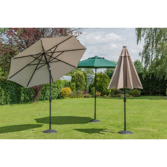 Elizabeth Garden Parasol by Garden Must Haves - 2.2M Taupe