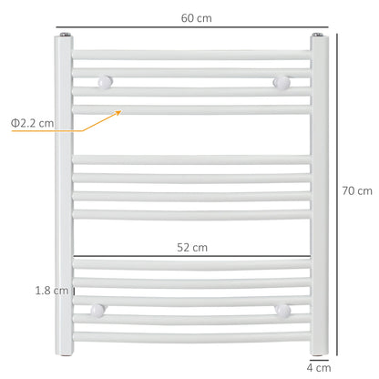 Curved Heated Towel Rail