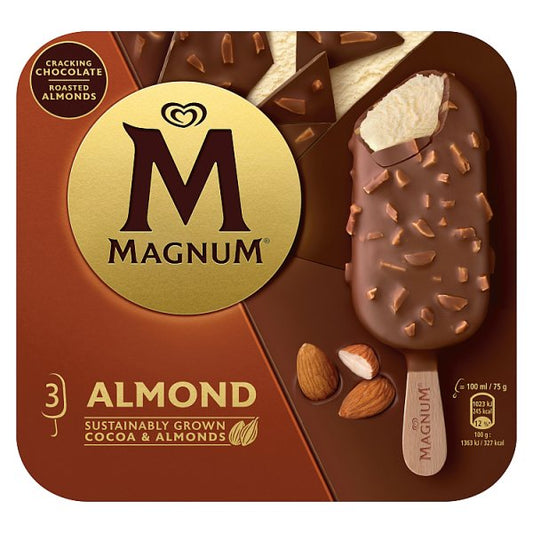 Walls Magnum Almond 3Pk