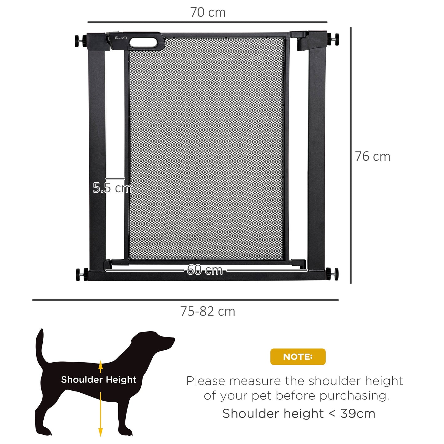 PawHut Dog Safety Gate