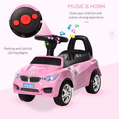 Ride on Sliding Car Baby Toddler Horn Music Working Lights Storage No Power Pink