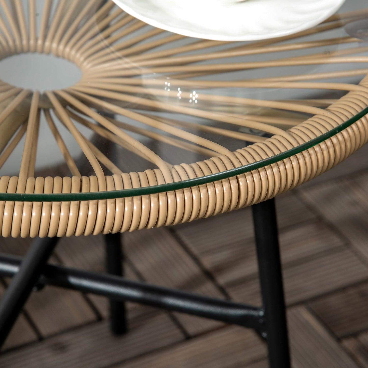 Rattan Side Table