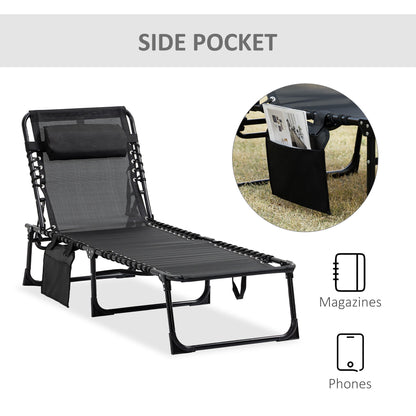 Outsunny Portable Sun Lounger