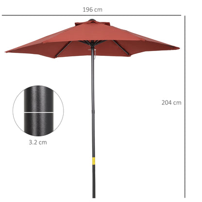 2m Patio Parasols Umbrellas