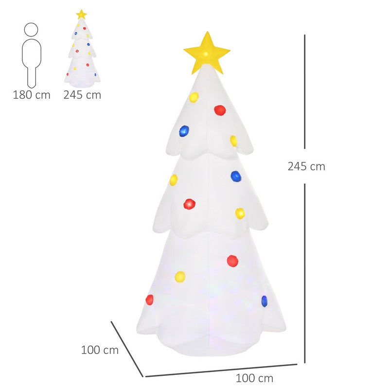 8.2FT Christmas Inflatable Tree LED Lighted for Home Indoor Outdoor Decoration