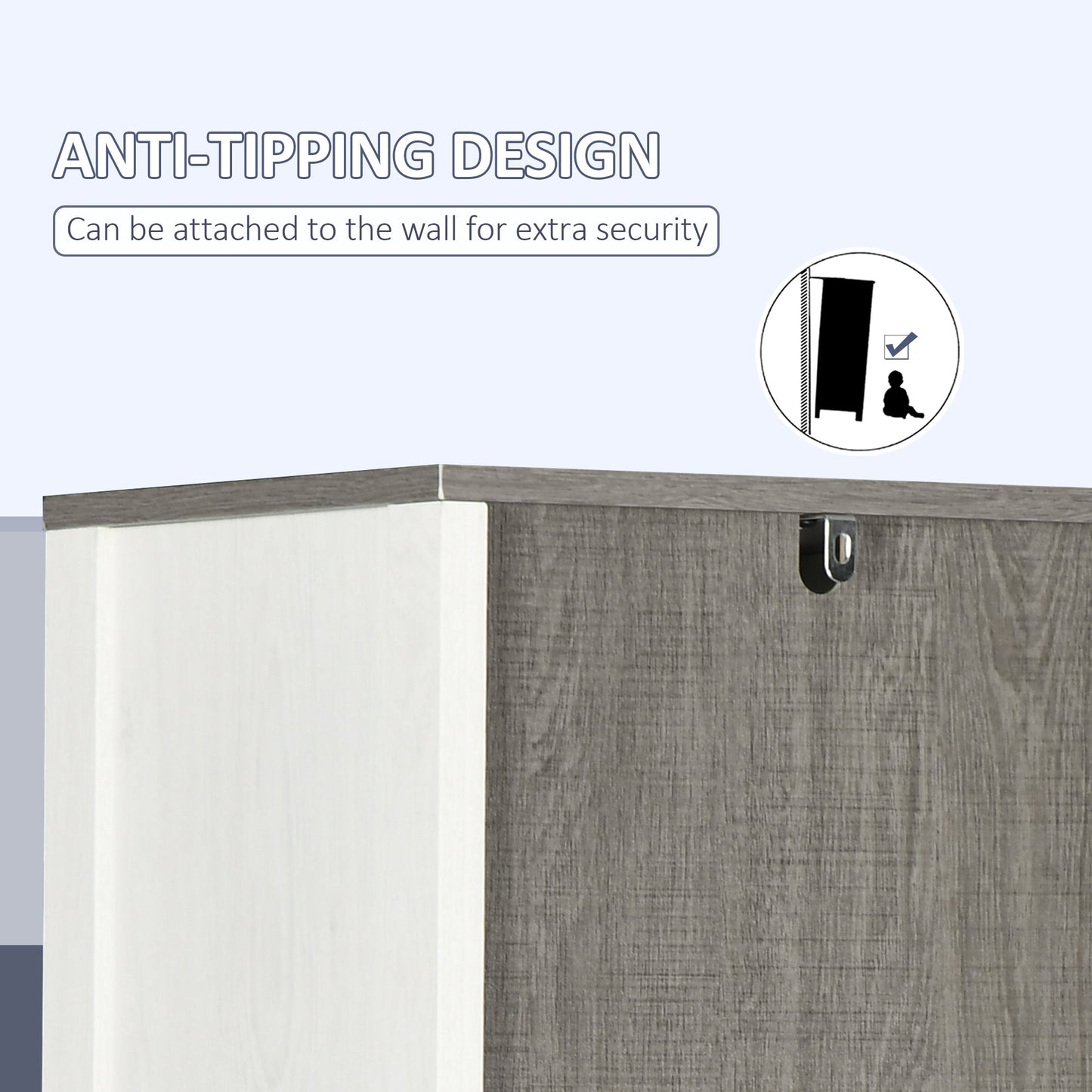 kleankin Tall Bathroom Storage Cabinet