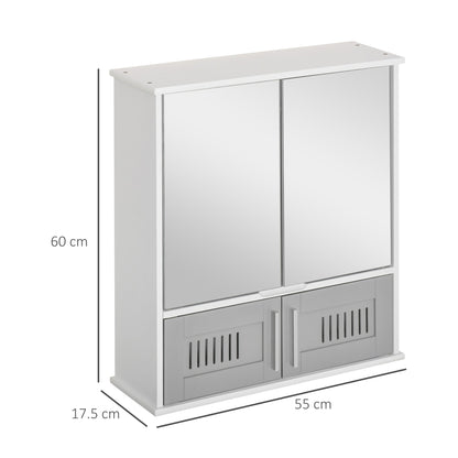 kleankin Bathroom Mirror Cabinet