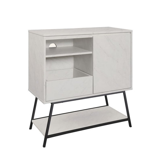 Deco Cabinet Light Grey 2 Doors 2 Shelves 1 Drawer