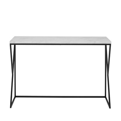 Console Table Marbleiz & Metal Black & White