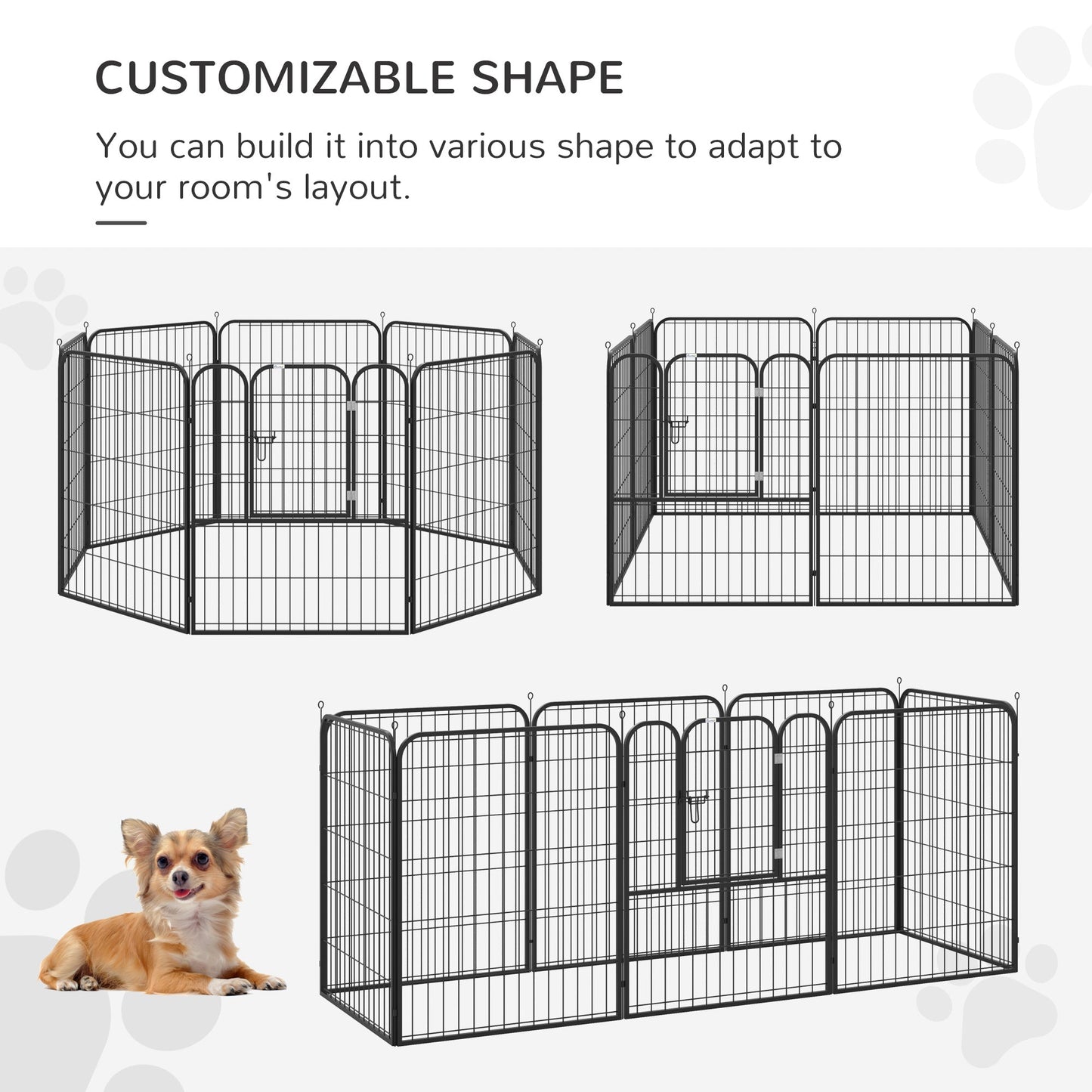 PawHut Heavy Duty Puppy Play Pen