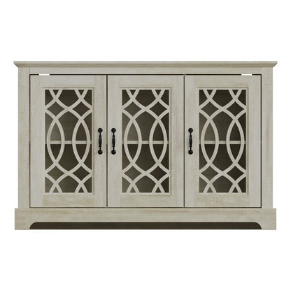 Amelie Large Sideboard Light Grey 3 Doors 2 Shelves