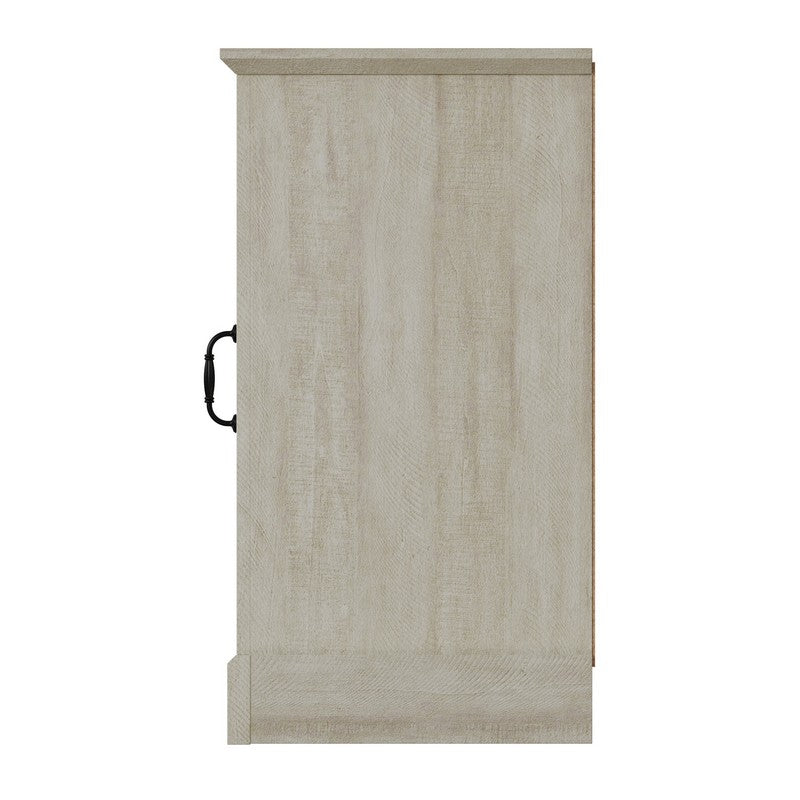 Amelie Large Sideboard Light Grey 3 Doors 2 Shelves