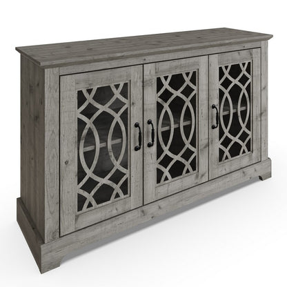 Amelie Large Sideboard Grey 3 Doors 2 Shelves