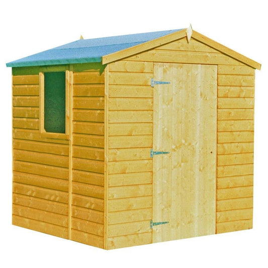 Shire Evan 5' 3" x 6' 8" Apex Shed - Premium Dip Treated Shiplap