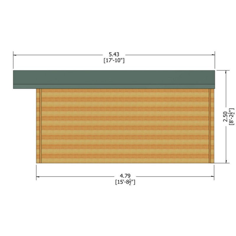 Shire Argyll 11' 9" x 15' 8" Apex Log Cabin - Premium 70mm Cladding Tongue & Groove