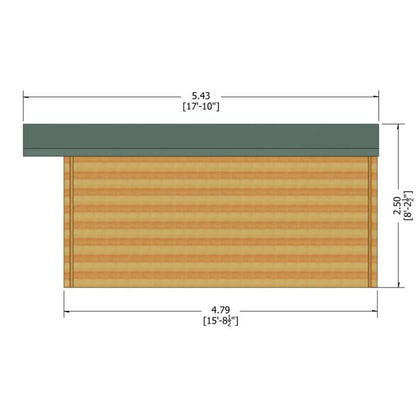 Shire Argyll 11' 9" x 15' 8" Apex Log Cabin - Premium 70mm Cladding Tongue & Groove