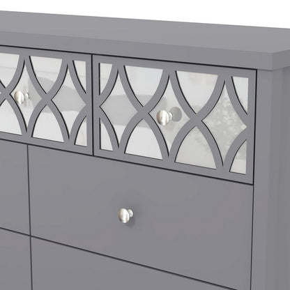 Arianna Large Chest of Drawers Grey 7 Drawers