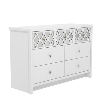 Arianna Large Chest of Drawers White 7 Drawers