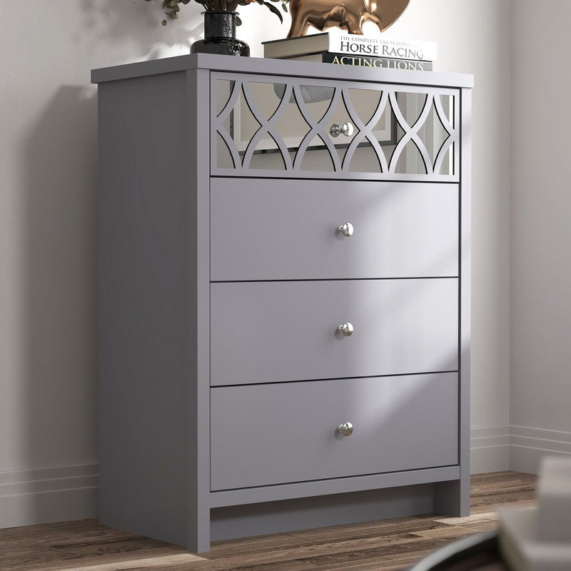 Arianna Chest of Drawers Grey 4 Drawers