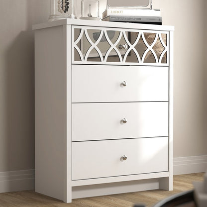 Arianna Chest of Drawers White 4 Drawers