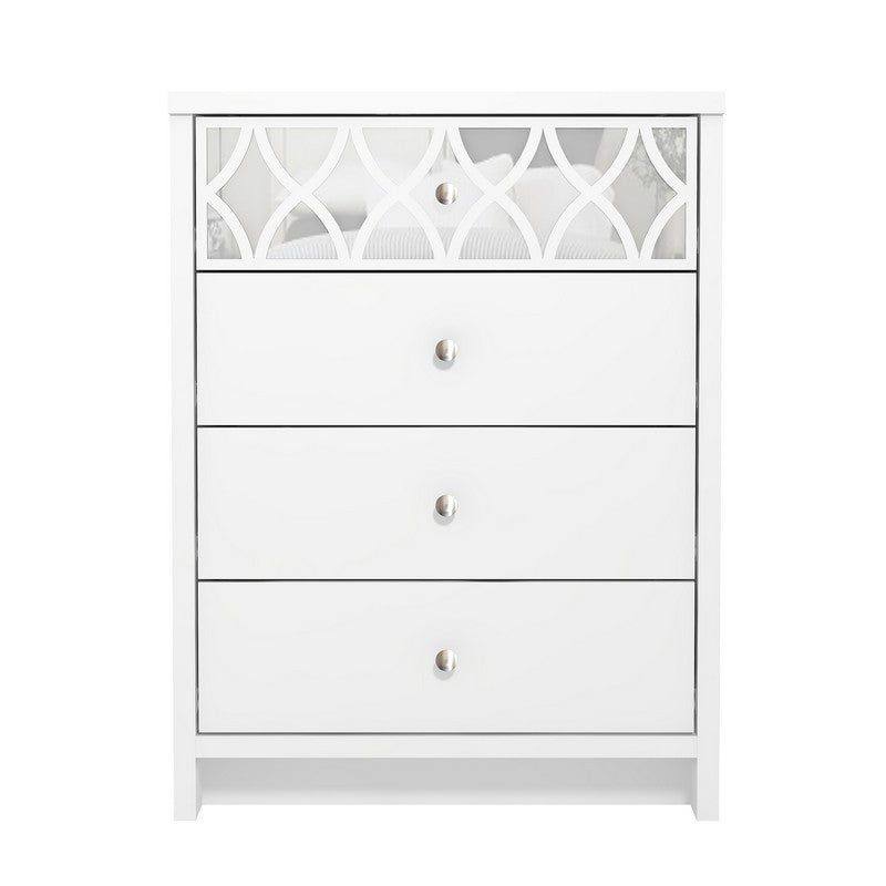 Arianna Chest of Drawers White 4 Drawers