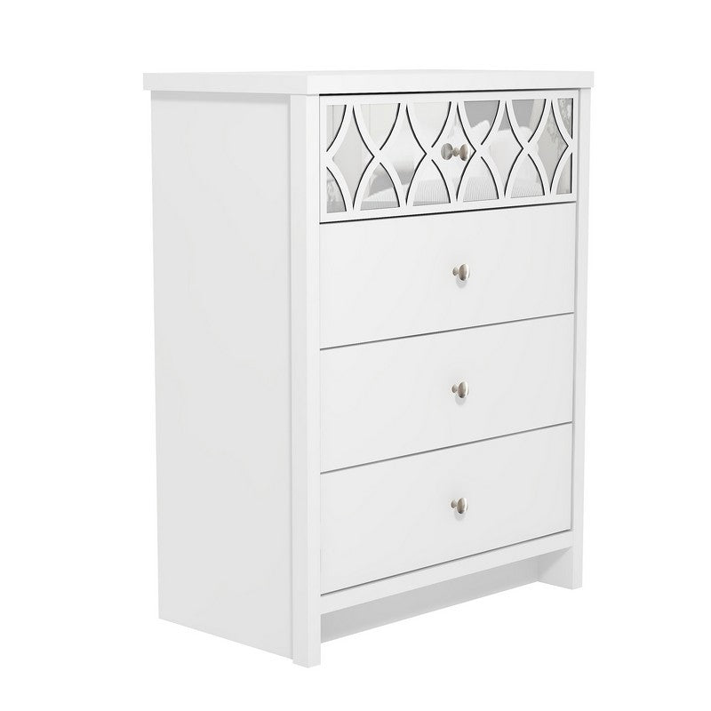 Arianna Chest of Drawers White 4 Drawers