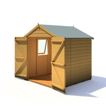 Shire Arran 5' 10" x 5' 10" Apex Shed - Premium Dip Treated Shiplap