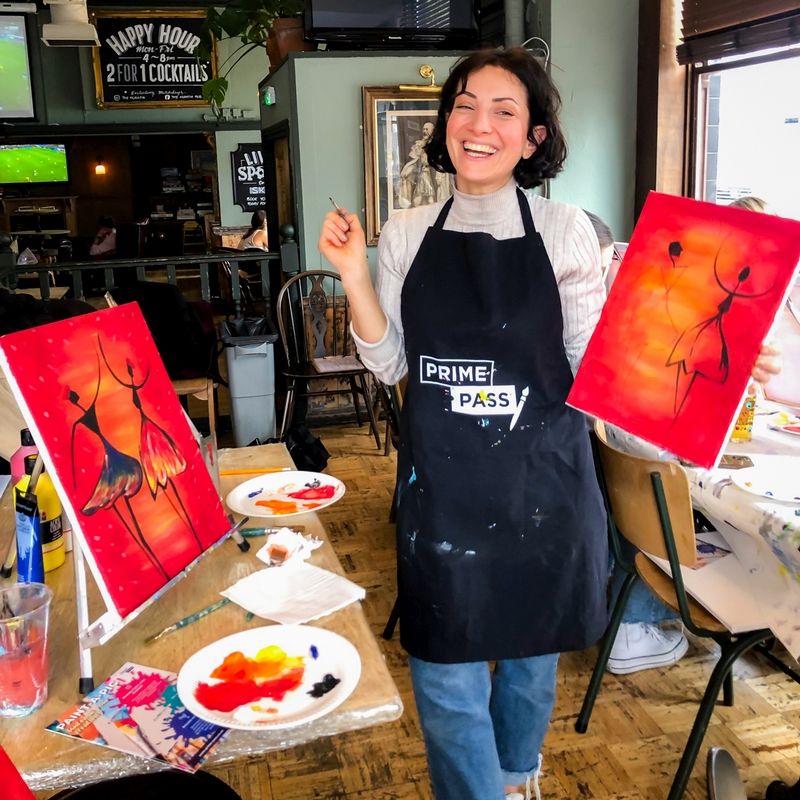 Sip and Paint Artist Workshop - Gift Experience For Two