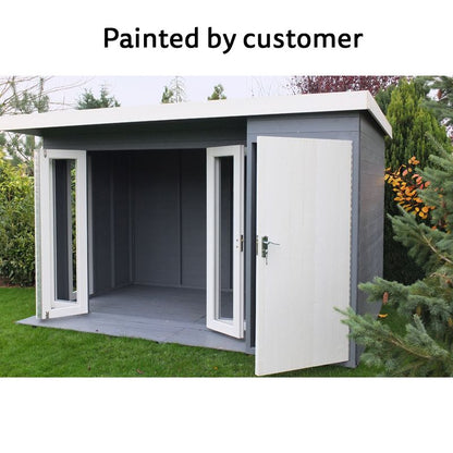 Shire Aster 12' 4" x 8' 5" Pent Summerhouse - Premium Dip Treated Shiplap