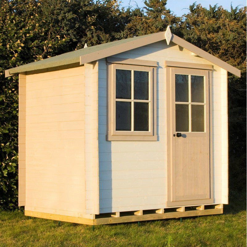 Shire Avesbury 6' x 8' Apex Log Cabin - Budget 19mm Cladding Tongue & Groove