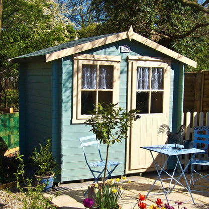 Shire Avesbury 6' x 8' Apex Log Cabin - Budget 19mm Cladding Tongue & Groove