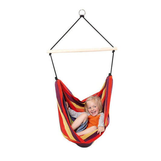 Relax Rainbow Children's Hammock Chair - Striped Colourful Multicoloured