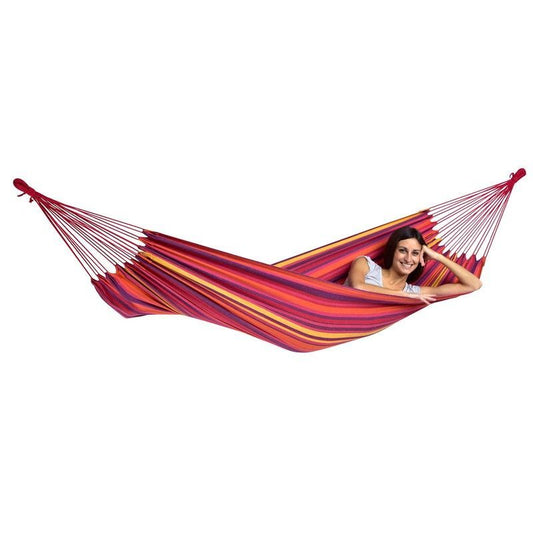 Tahiti Vulcano Hammock - Striped Red Multicoloured