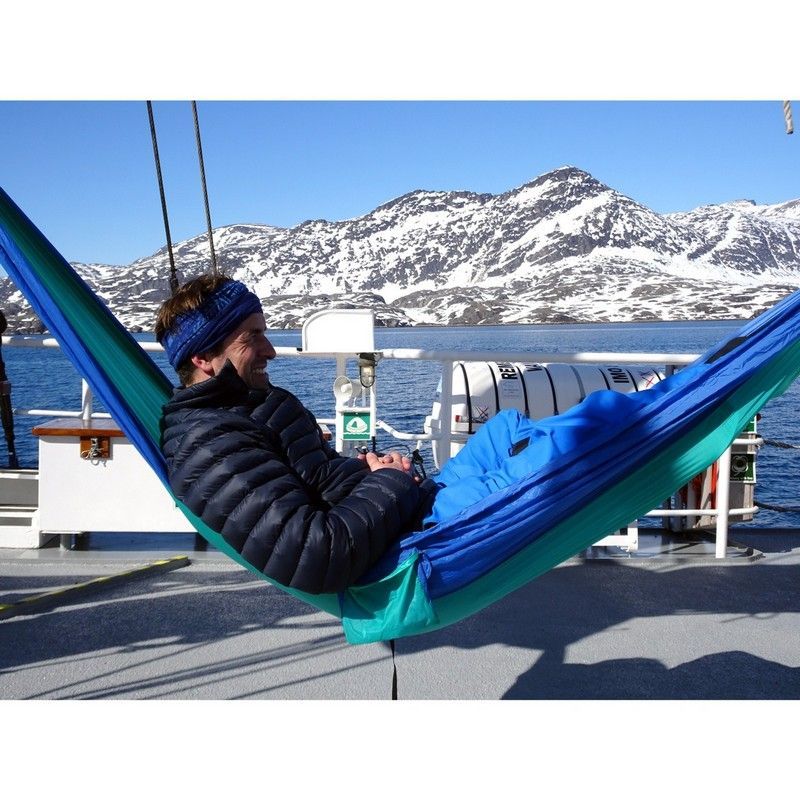 Adventure Ice-Blue Hammock - Two Tone Blue & Green