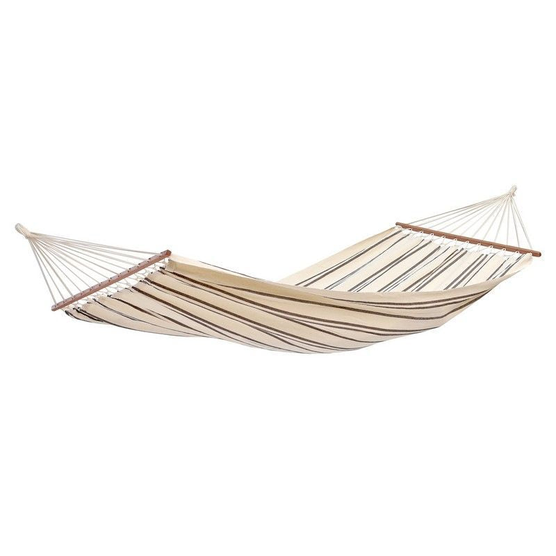 Brasilia Cappuccino Hammock - Striped Cream & Brown