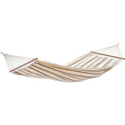 Brasilia Cappuccino Hammock - Striped Cream & Brown