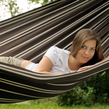 Brasilia Mocca Hammock - Striped Brown