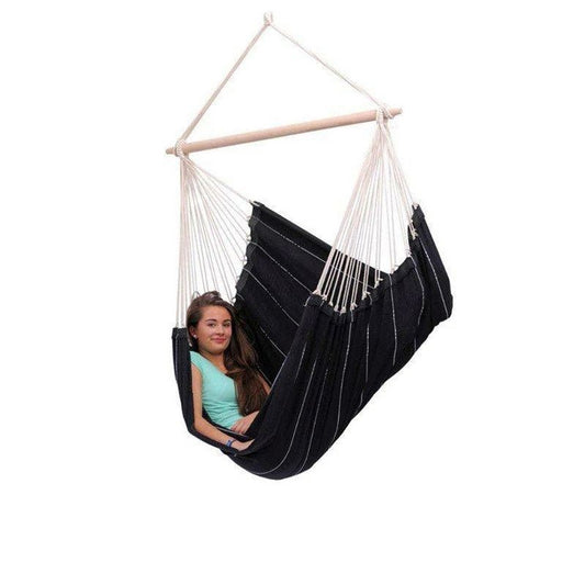 Brazil Hammock Chair - Striped Black & White