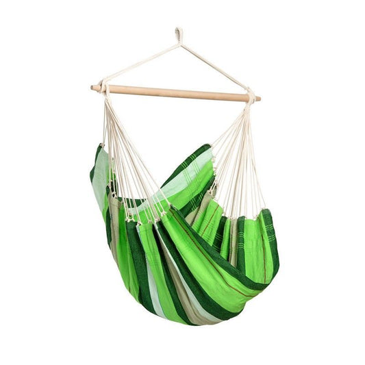 Brazil Oliva Hammock Chair - Striped Green