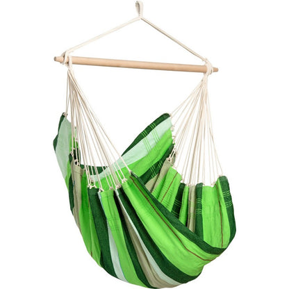 Brazil Oliva Hammock Chair - Striped Green