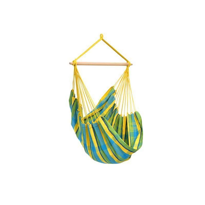 Brazil Lemon Hammock Chair - Checked Blue Multicoloured