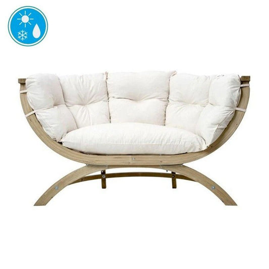 Siena Due Natura Garden Bench Seat - Cream