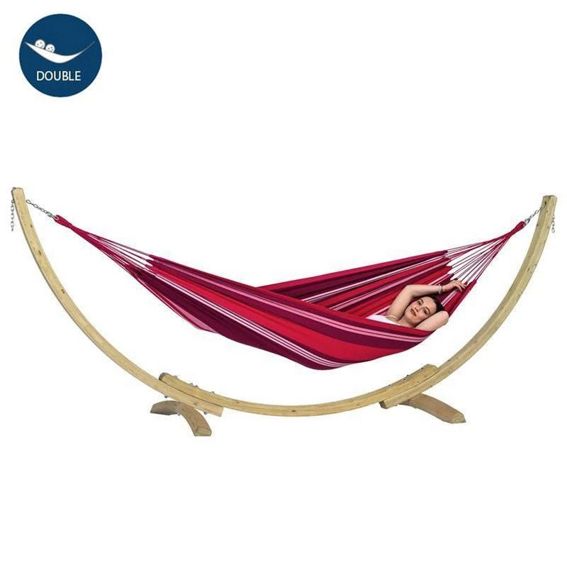 Apollo Set Fuego Hammock - Striped Red & Purple