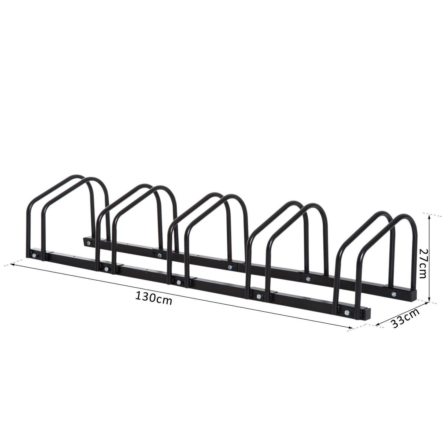 Bike Stand Parking Rack Floor or Wall Mount Bicycle Cycle Storage Locking Stand 5 Racks