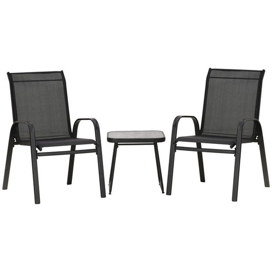 Outsunny 3 Pieces Outdoot Bistro Set