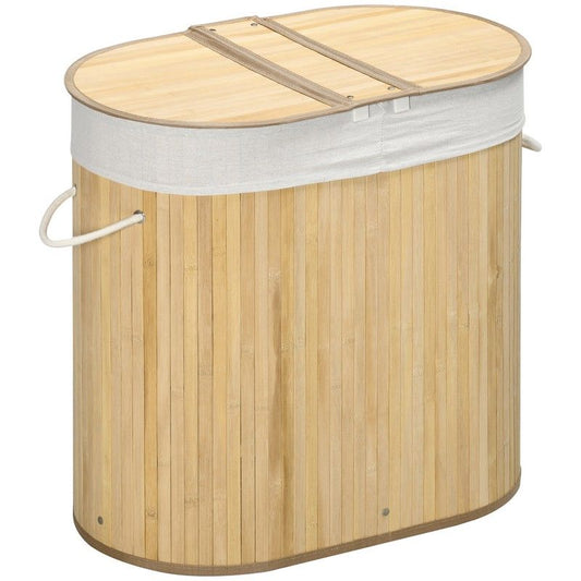 Bamboo Laundry Basket With Lid