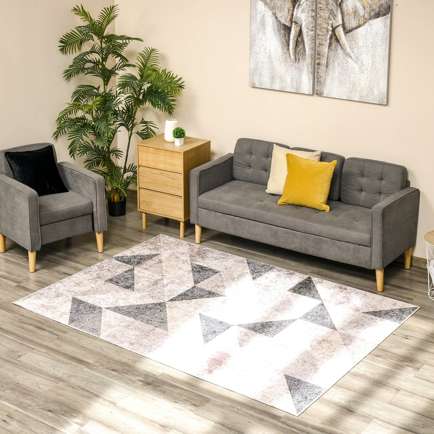 Modern Grey Rug