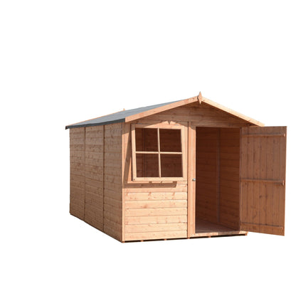 Shire Barraca 7' x 10' 11" Apex Shed - Premium Dip Treated Shiplap