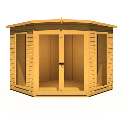 Shire Barclay 6' 8" x 6' 8" Flat Summerhouse - Premium Dip Treated Shiplap